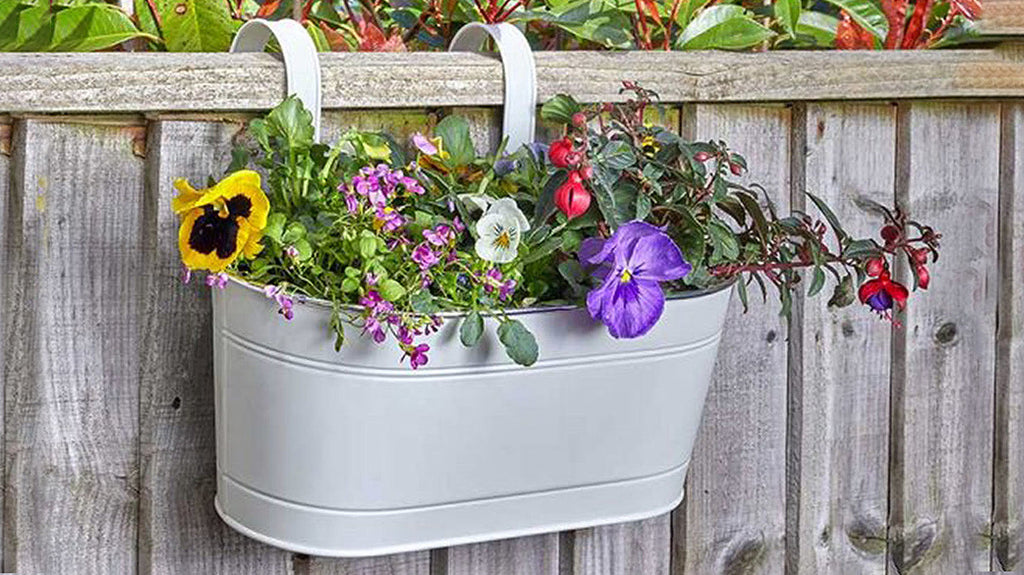 Metal hanging planters for sale online