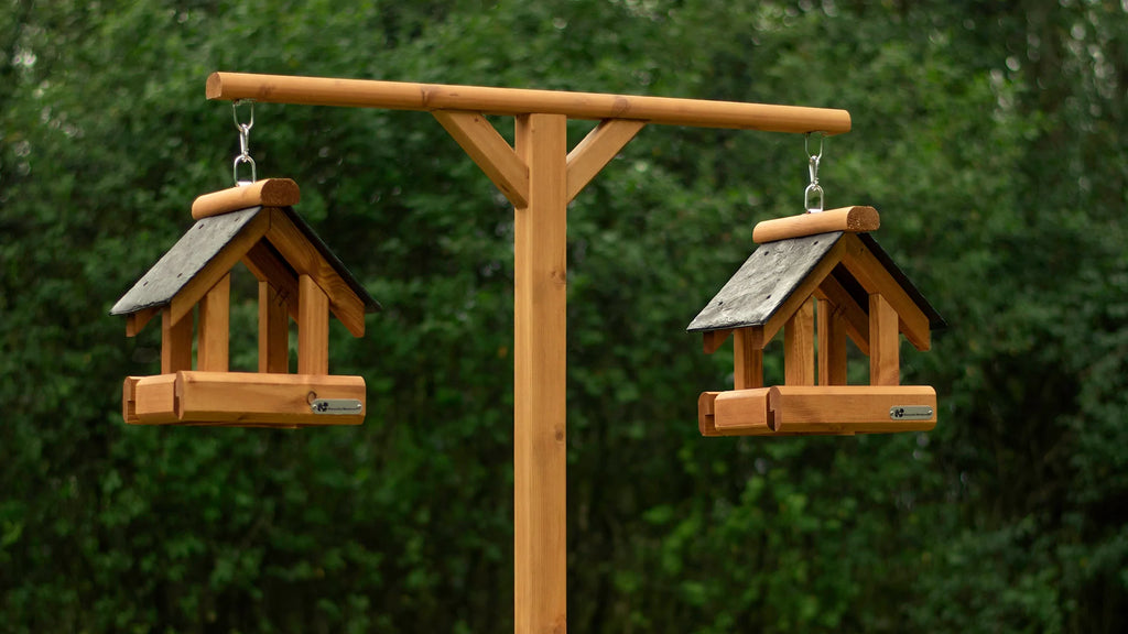 Wooden Bird Feeding Stations