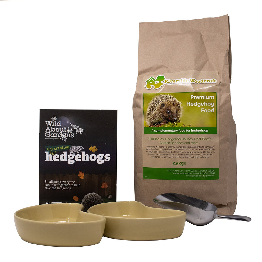 Riverside Woodcraft Eco Hedgehog Feeding Station
