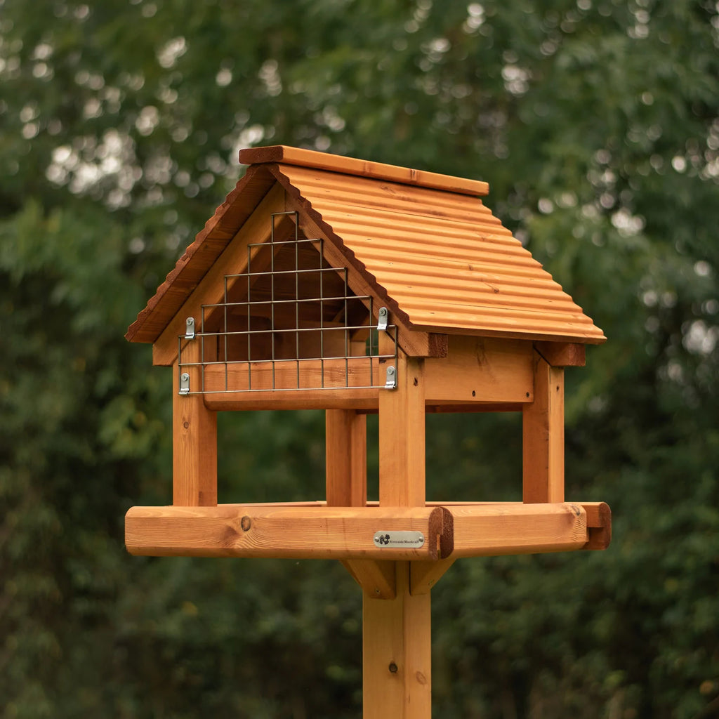 crow proof bird table for all types of birds with different sections