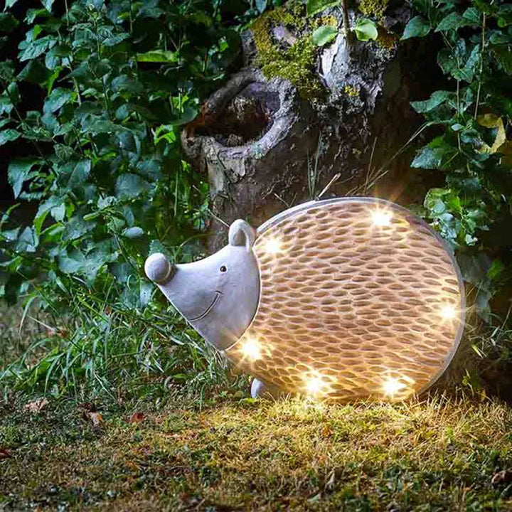 hedgehog garden lighting